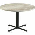 Special-T Table, Round, 36in Dia x 29in, Black Base/Aged Driftwood Top SCTSTAR236BAD